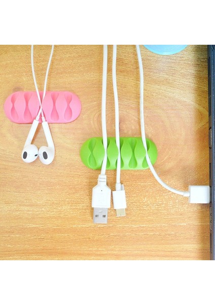 2-3 Adet Tarzı Licone USB Kablo Düzenleyici Kablo Sarıcı Masaüstü Düzenli Klipler Fare Için Kablo Tutucu Kulaklık Tel Şarj Cihazı Kurşun Sabitleme Klipleri (Yurt Dışından)