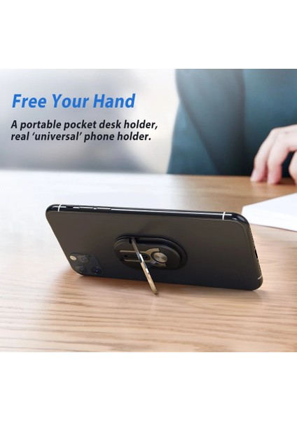 2'si 1 Arada Renk Gümüş Stili 2 In 1 Evrensel Çok Amaçlı Cep Telefonu Braketi Tutucu Standı 360 Derece Parmak Yüzük Araç Telefonu Montaj Standı iPhone Için Hava Firar (Yurt Dışından) indirimleri