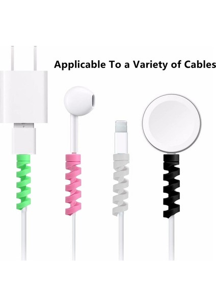 10 Adet Rastgele Renk Stili Vbnbv USB Kablo Sarıcı Cep Telefonu Kablosu Veri Şarj Cihazı Tel Koruyucu Akıllı Telefon Kablo Düzenleyici Yönetim Koruyucu (Yurt Dışından)