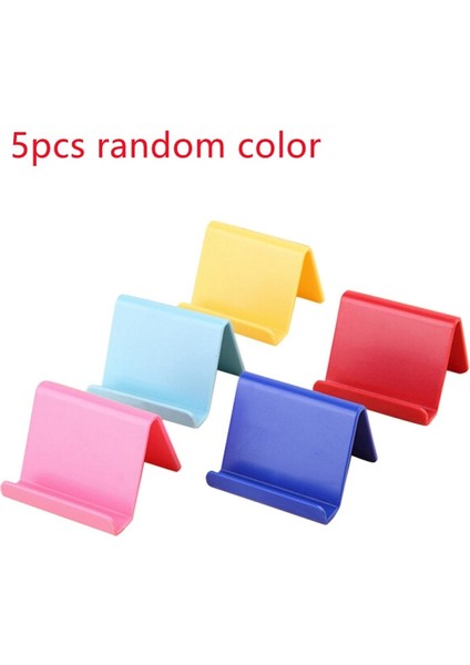5 Adet Rastgele Renk Stili Telefon Sabit Tutucu Mini Taşınabilir Kartvizitlik Mutfak Aletleri Mutfak Braketi Mutfak Aksesuarları Alet Çerçeve Standı (Yurt Dışından)