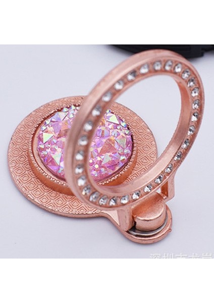 Elips Kalp Altın Stili Lüks Elmas Parlak Metal Cep Telefonu Yüzük Standı Soket Soket 360 Tutucu Cep Telefonu Telefon Cep Telefonları Için Destek (Yurt Dışından) fırsatları