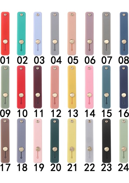 No.3 Tarzı Şeker Renk Parmak Yüzük Tutucu Silikon Telefon El Bandı Tutucu iPhone Bileklik Askı Itme Çekme Kavrama Standı Braketi (Yurt Dışından) modelleri