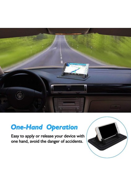 Siyah Stil Yüksek Li Araç Telefonu Tutucu Silikon Ped Dash Mat Cep Telefonu Araç Montaj Gps Tutucu Telefon Kaymaz Masa Standı Için Cradle Dock (Yurt Dışından) modelleri