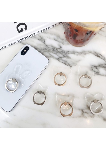 Stil 03 Stil Dönebilen Telefon Holde Derecesi Dönebilen Şeffaf Kristal Parmak Yüzük Akıllı Telefon Soketi Için Akıllı Telefon Standı (Yurt Dışından) modelleri