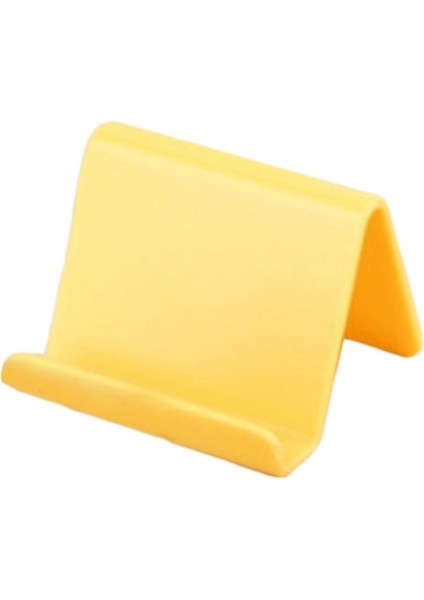 Sarı Stil Cep Telefonu Tutucu Masa Masaüstü Standı Plastik Masa Dağı Şeker Renk Mini Taşınabilir Tutucu Akıllı Telefon Için Evrensel Braket (Yurt Dışından)