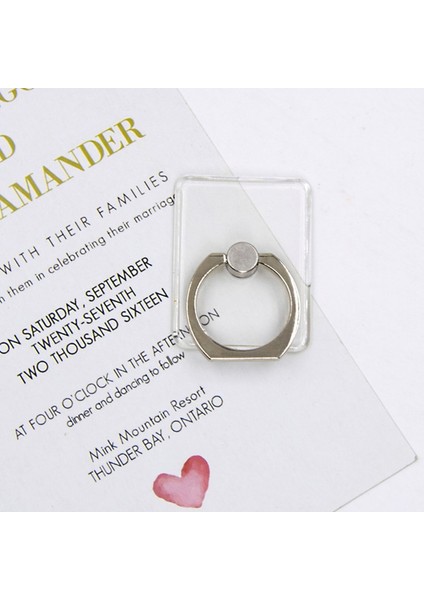 No.1 Tarzı Evrensel Hd Şeffaf Cep Telefonu Tutacağı Şeker Renkli Telefon Zil Tutacağı Cep Telefonu Standı Parmak Yüzük Tutacağı Soporte Celular (Yurt Dışından)