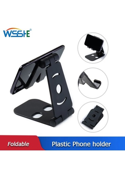 Daire-Pembe Tarzı Katlanabilir Telefon Tutucu Masaüstü Mobil Tablet Cep Telefonu Için Standı Evrensel Plastik Masa Telefon Standı Akıllı Telefon Destek Braketi (Yurt Dışından) fiyatları