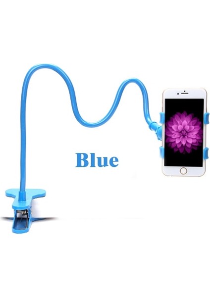 Mavi Stil Dcr Evrensel Esnek Uzun Kol Tembel Telefon Tutucu Yatak Cep Telefonu Masa Masa Araba Klip Montaj Braketi Samsung Için iPhone Için Standı (Yurt Dışından)