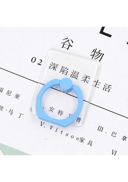 No.14 Tarzı Evrensel Hd Şeffaf Cep Telefonu Tutacağı Şeker Renkli Telefon Zil Tutacağı Cep Telefonu Standı Parmak Yüzük Tutacağı Soporte Celular (Yurt Dışından) fırsatları