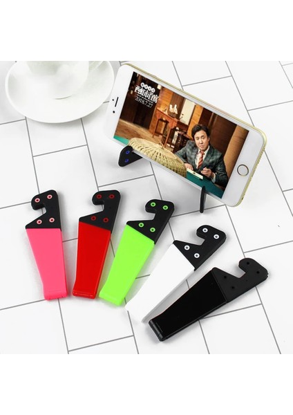 Pembe Tarzı Yeni V-Şekilli Evrensel Katlanabilir Cep Telefonu iPhone iPad Için Stand Tutucu E-Okuyucu Tabletler Ayarlanabilir Destek Telefon Tutucu (Yurt Dışından) modelleri