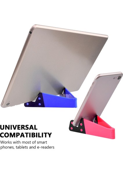Pembe Tarzı Yeni V-Şekilli Evrensel Katlanabilir Cep Telefonu iPhone iPad Için Stand Tutucu E-Okuyucu Tabletler Ayarlanabilir Destek Telefon Tutucu (Yurt Dışından) indirimleri