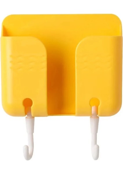 Sarı Stil 2021 Evrensel Telefon Emiş Duvar Kancası Şarj Kablosu Duvar Asılı Raf Askı Montaj Şarj Kablosu Tutucu Ev Priz Standı (Yurt Dışından)