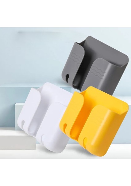 Sarı Stil 2021 Evrensel Telefon Emiş Duvar Kancası Şarj Kablosu Duvar Asılı Raf Askı Montaj Şarj Kablosu Tutucu Ev Priz Standı (Yurt Dışından) fiyatları