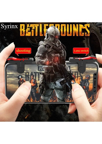 Sadece Düğme Stili Telefon Için L1R1 Joystick Tetikleyicili Kavrama L1R1 Yangın Düğmeleri iPhone 8 Için Android Ios Mobil Gamepad Pubg Denetleyicisi Için Tutucu (Yurt Dışından) indirimleri