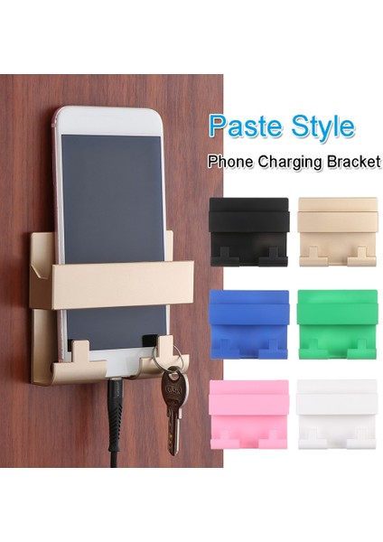 5 Sarı Stil Yazın Yapıştır Tarzı Cep Telefonu Şarj Tutucu Braketi IPhone Anahtarlık Duvara Montaj Standı Pratik Duvar Rafı Otel Evrensel (Yurt Dışından) fiyatları