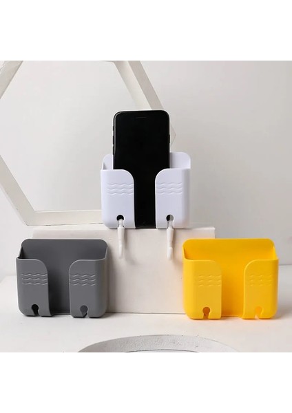Sarı Stil 2021 Evrensel Telefon Emiş Duvar Kancası Şarj Kablosu Duvar Asılı Raf Askı Montaj Şarj Kablosu Tutucu Ev Priz Standı (Yurt Dışından) modelleri