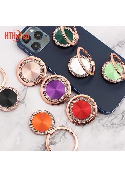 Koyu Yeşil Stil Lüks 360 Derece Dönebilen Telefon Tutucu Parmak Yüzük Akıllı Telefon Mıknatıs Metal Dönebilen Soket Manyetik Akıllı Telefon Standı (Yurt Dışından) fiyatları