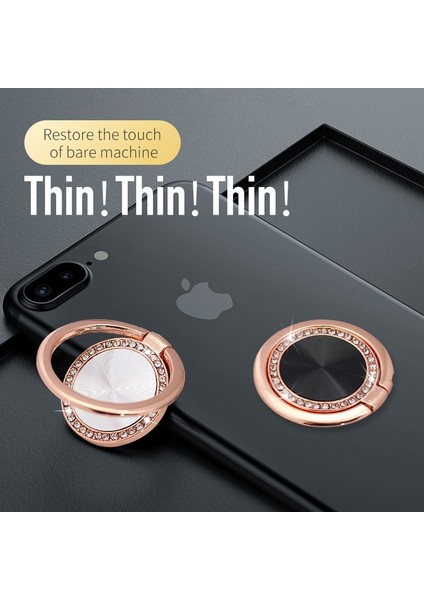 Koyu Yeşil Stil Lüks 360 Derece Dönebilen Telefon Tutucu Parmak Yüzük Akıllı Telefon Mıknatıs Metal Dönebilen Soket Manyetik Akıllı Telefon Standı (Yurt Dışından) modelleri