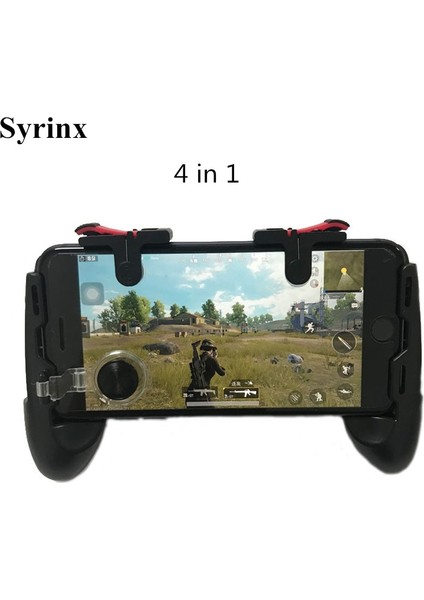 4'ü 1 Arada Stil Telefon Için L1R1 Joystick Tetikleyicili Kavrama L1R1 Yangın Düğmeleri iPhone 8 Için Android Ios Mobil Gamepad Pubg Denetleyicisi Için Tutucu (Yurt Dışından)
