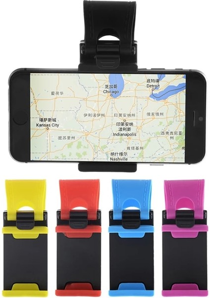 Rastgele Renk Stili Yeni Profesyonel Araba Direksiyon Montaj Tutucu Abs Band Cep Telefonu Sahipleri Araba Standı IPhone Için Ipod Için Mp4 Gps Huawei Için (Yurt Dışından) modelleri