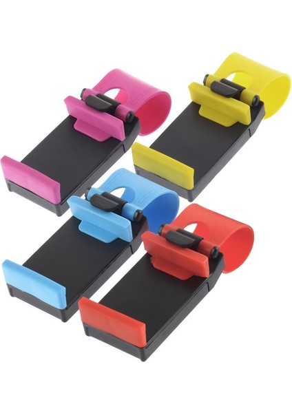 Rastgele Renk Stili Yeni Profesyonel Araba Direksiyon Montaj Tutucu Abs Band Cep Telefonu Sahipleri Araba Standı IPhone Için Ipod Için Mp4 Gps Huawei Için (Yurt Dışından) fırsatları