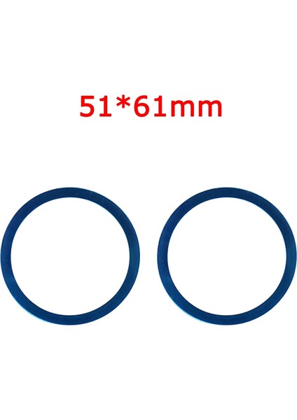 51X61MM-2 Adet Tarzı Evrensel Magsafe Araç Şarj Cihazı Telefon Tutacağı Yuvarlak Metal Demir Yüzük Magsafe Cüzdan Etiketi Manyetik Kablosuz Şarj Cihazı Standı (Yurt Dışından)