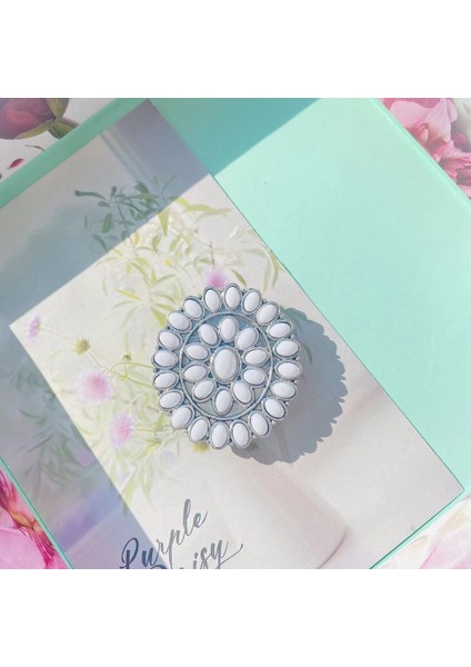 G Tarzı Lüks Popüler Turkuaz Genişleyen Telefon Standı Kavrama Parmak Yüzük Desteği Düşmeye Karşı Katlanabilir Evrensel Cep Telefonu Tutucu (Yurt Dışından)