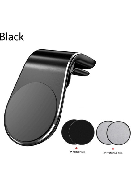 D Stili L Şekli Araç Telefonunda Manyetik Tutucu Stand Mıknatıs Cep Telefonu Braketi Araba Manyetik Tutucu iPhone Için Telefon Için 12 Pro Max Samsung (Yurt Dışından)
