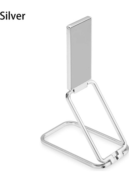 B Gümüş Tarzı Sıcak 360 Döndürme Cep Telefonu Katlanabilir Stand Geri Ultra Ton Halka Tutacağı Çok Açılı Taşınabilir Masa Metal Parmak Kickstand (Yurt Dışından)