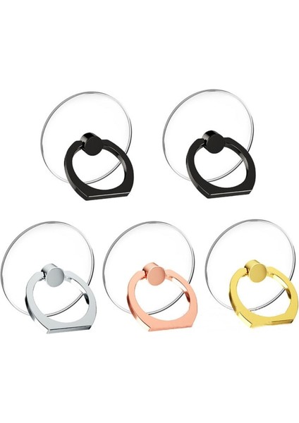 No.2 Tarzı Rystal Cep Telefonu Halka Tutucu 360 Derece Döndürme Metal Halka Cep Telefonu Braketi Yaratıcı Şeffaf Pc Akrilik Halka Braketi (Yurt Dışından) fırsatları