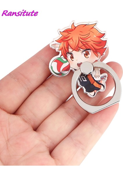 No.6 Tarzı R1687 Anime Boy Karikatür Moda Yüzük Metal Cep Telefonu Aksesuarları Dönen Halka Braketi Tembel Masaüstü Anti-Düşme Braketi Hediyeler (Yurt Dışından) modelleri