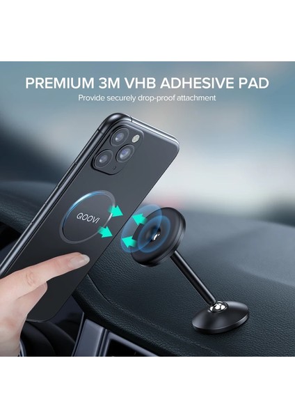 3 Yuvarlak ve 3 Kare Stili Çok Manyetik Metal Plaka Araç Telefonu Tutacağı Evrensel Demir Levha Disk Etiket Montajı Mobil Cep Telefonu Mıknatıs Standı (Yurt Dışından) indirimleri