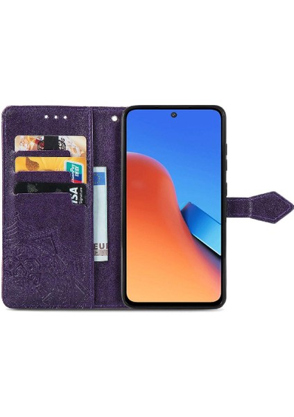 Redmi 12 4g Için Kılıf Deri Kılıf Kapak Çevirin Basit Iş Zarif (Yurt Dışından)