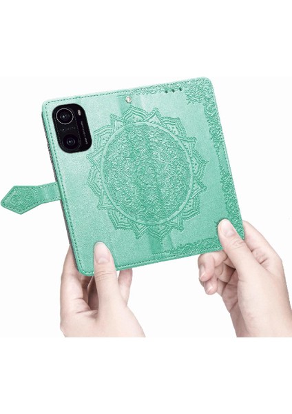 Redmi Için Kılıf K40/K40 Pro Kapak Kapak Darbeye Deri Kılıf Basit (Yurt Dışından)