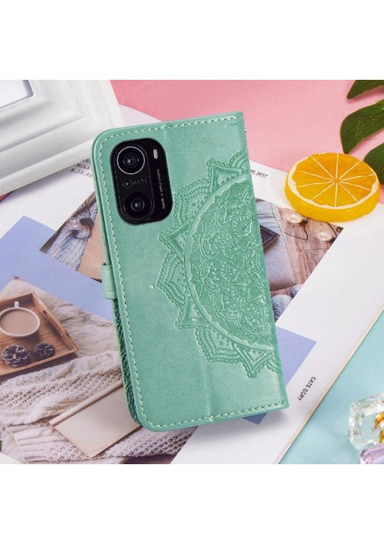 Redmi Için Kılıf K40/K40 Pro Kapak Kapak Darbeye Deri Kılıf Basit (Yurt Dışından)