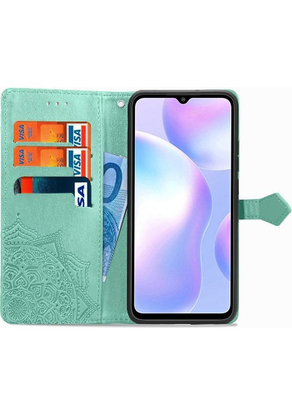Redmi 9A Darbeye Deri Kılıf Zarif Desen Basit Flip Case (Yurt Dışından) fırsatları