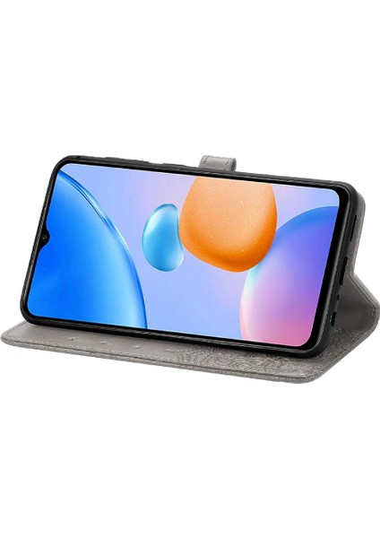 Redmi Için Kılıf 10 5g Basit Iş Zarif Desen Kapak Çevirin Deri (Yurt Dışından)