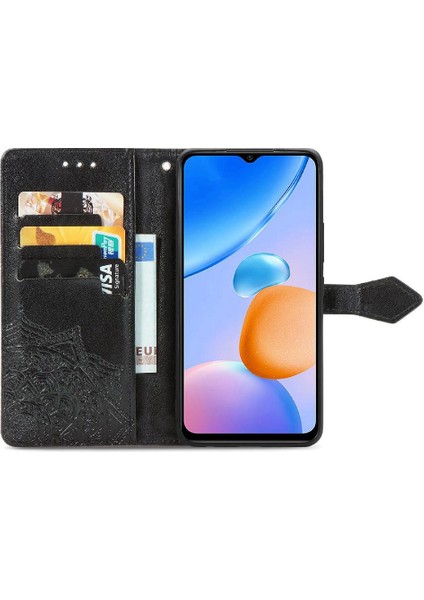Redmi Için Kılıf 10 5g Basit Iş Zarif Desen Kapak Çevirin Deri (Yurt Dışından)