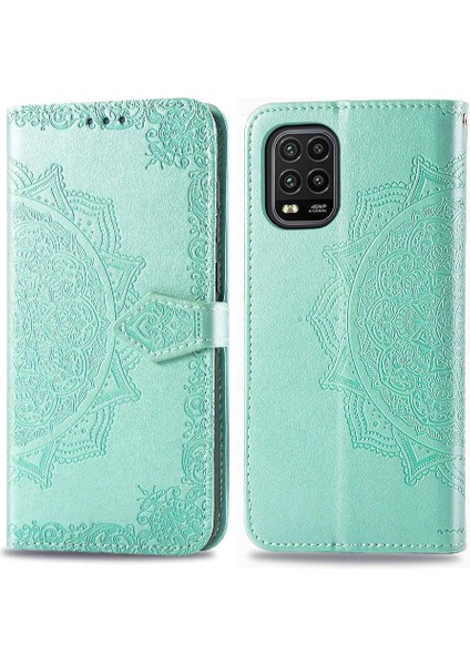 Xiaomi 10 Lite 5g Için Zarif Desen Darbeye Deri Kılıf Kapak (Yurt Dışından)