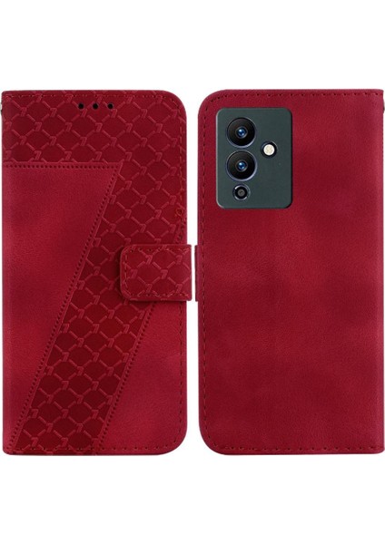 Infinix Not 12 Pro 5g Flip Için Telefon Kılıfı Folyo Kapak Cüzdan Kabartmalı Pu (Yurt Dışından)