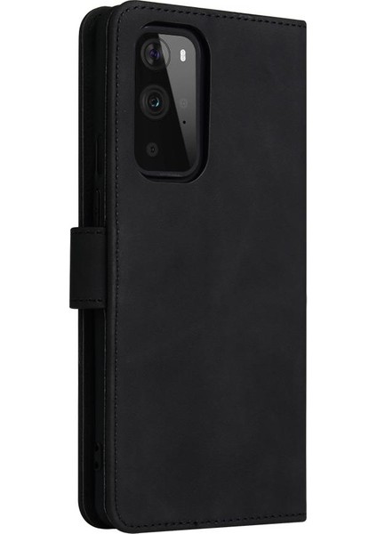 Kart Tutucu Kickstand Tam Koruma Folio ile Oneplus 9 Pro Için Kılıf (Yurt Dışından) modelleri