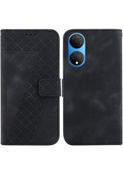 Onur X7 Kart Yuvası Fonksiyonu Için Kılıf Cüzdan Kabartmalı Desen Flip Folio Pu (Yurt Dışından)
