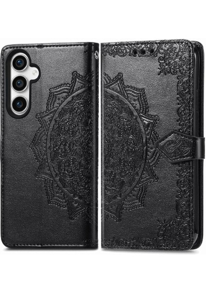 Samsung S23FE Darbeye Basit Iş Zarif Desen Flip Case (Yurt Dışından)