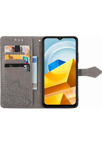 Xiaomi Poco M5 Deri Kılıf Darbeye Zarif Desen Basit (Yurt Dışından) fırsatları