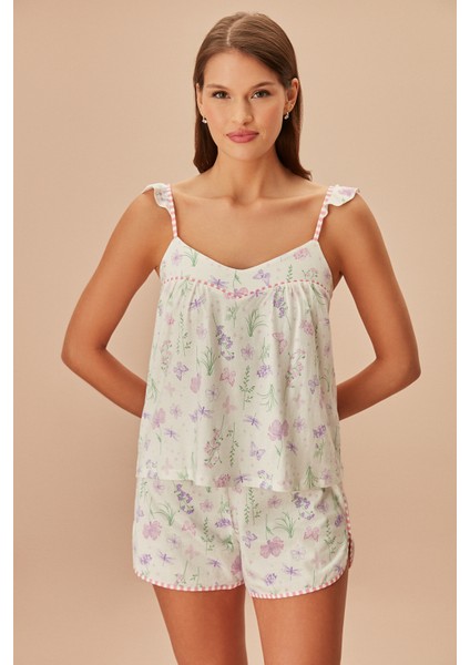 Butterfly Kadın Şort Takımı Farklı Renk Seçenekleriyle Rahat Pijama fiyatları