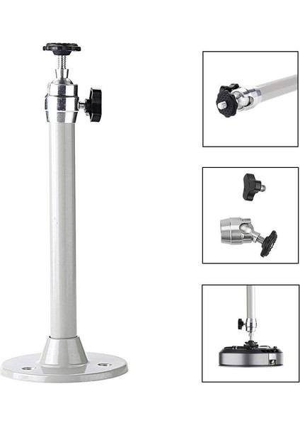 Tavan Veya Duvar Projektörü Için 21,5 cm Evrensel Alüminyum Projektör Braketi Kamera Veya Mini Projektör Için 5 kg Kapasite (Yurt Dışından) fiyatları