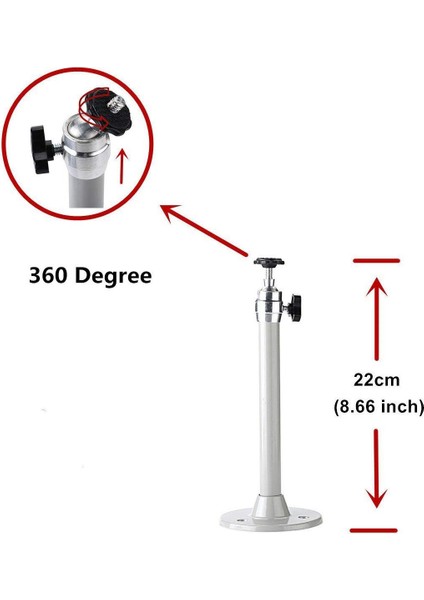 Tavan Veya Duvar Projektörü Için 21,5 cm Evrensel Alüminyum Projektör Braketi Kamera Veya Mini Projektör Için 5 kg Kapasite (Yurt Dışından) fırsatları