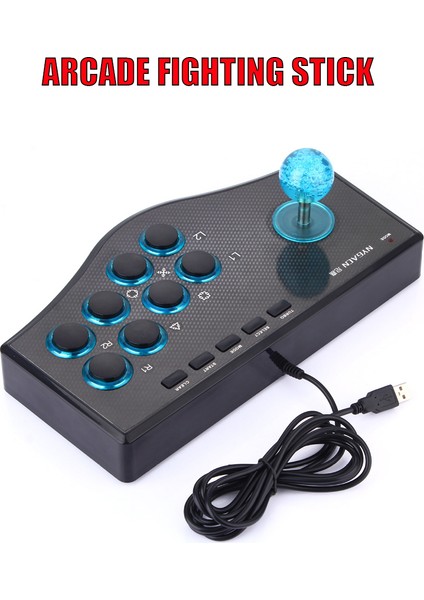 Kablolu Oyun Denetleyicisi Oyun Rocker USB Arcade Joystick Ps3 Bilgisayar Pc Gamepad Oyun Konsolu Için Usbf Sopa (Yurt Dışından)