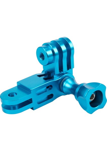 Cnc Alüminyum Alaşımlı Üç Yollu Pivot Kol Montaj Adaptörü Hero 1 2 3 3+ 4 5 Oturum//sj/gitup Spor Kamera Mavi (Yurt Dışından)