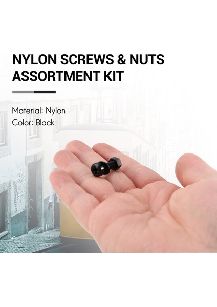 150 Adet M2 M2.5 M3 M5 Naylon Altıgen Vida Cıvata Somunu Standoff Spacer Çeşitler Kiti Siyah (Yurt Dışından) fırsatları